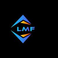 lmf abstrakt teknologi logotyp design på svart bakgrund. lmf kreativ initialer brev logotyp begrepp. vektor