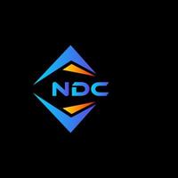 NDC abstraktes Technologie-Logo-Design auf schwarzem Hintergrund. ndc kreative initialen schreiben logo concept.ndc abstraktes technologie-logo-design auf schwarzem hintergrund. ndc kreative Initialen schreiben Logo-Konzept. vektor