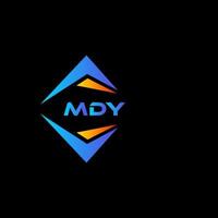mdy abstraktes Technologie-Logo-Design auf schwarzem Hintergrund. mdy kreative Initialen schreiben Logo-Konzept. vektor