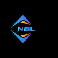 nbl abstrakt teknologi logotyp design på svart bakgrund. nbl kreativ initialer brev logotyp begrepp. vektor
