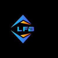 lfb abstraktes Technologie-Logo-Design auf schwarzem Hintergrund. lfb kreative Initialen schreiben Logo-Konzept. vektor