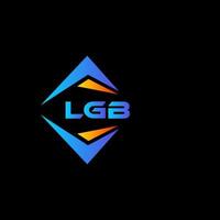 LGB abstraktes Technologie-Logo-Design auf schwarzem Hintergrund. Lgb kreative Initialen schreiben Logo-Konzept. vektor