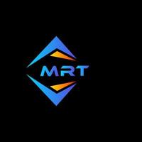 mrt abstrakt teknologi logotyp design på svart bakgrund. mrt kreativ initialer brev logotyp begrepp. vektor