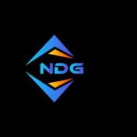 ndg abstraktes Technologie-Logo-Design auf schwarzem Hintergrund. ndg kreatives Initialen-Buchstaben-Logo-Konzept. vektor