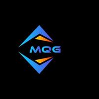 mqg abstraktes Technologie-Logo-Design auf schwarzem Hintergrund. mqg kreatives Initialen-Buchstaben-Logo-Konzept. vektor