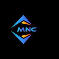 mnc abstraktes Technologie-Logo-Design auf schwarzem Hintergrund. mnc kreative Initialen schreiben Logo-Konzept. vektor
