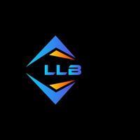 llb abstrakt teknologi logotyp design på svart bakgrund. llb kreativ initialer brev logotyp begrepp. vektor
