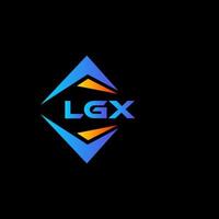 LGX abstraktes Technologie-Logo-Design auf schwarzem Hintergrund. lgx kreatives Initialen-Buchstaben-Logo-Konzept. vektor