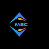 mec abstrakt teknologi logotyp design på svart bakgrund. mec kreativ initialer brev logotyp begrepp. vektor