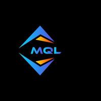 mql abstraktes Technologie-Logo-Design auf schwarzem Hintergrund. mql kreatives Initialen-Buchstaben-Logo-Konzept. vektor