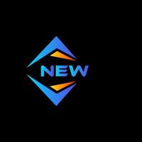 neues abstraktes Technologie-Logo-Design auf schwarzem Hintergrund. neues kreatives Initialen-Logo-Konzept. vektor