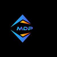 mdp abstrakt teknologi logotyp design på svart bakgrund. mdp kreativ initialer brev logotyp begrepp. vektor