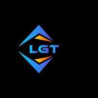 Lgt abstraktes Technologie-Logo-Design auf schwarzem Hintergrund. lgt kreatives Initialen-Buchstaben-Logo-Konzept. vektor