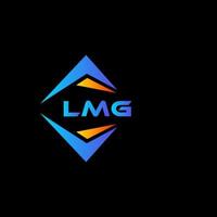 Lmg abstraktes Technologie-Logo-Design auf schwarzem Hintergrund. lmg kreative Initialen schreiben Logo-Konzept. vektor