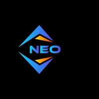 neo abstrakt teknologi logotyp design på svart bakgrund. neo kreativ initialer brev logotyp begrepp. vektor