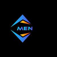 män abstrakt teknologi logotyp design på svart bakgrund. män kreativ initialer brev logotyp begrepp. vektor