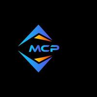 mcp abstrakt teknologi logotyp design på svart bakgrund. mcp kreativ initialer brev logotyp begrepp. vektor