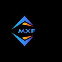 mxf abstrakt teknologi logotyp design på svart bakgrund. mxf kreativ initialer brev logotyp begrepp. vektor