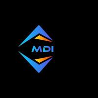 mdi abstraktes Technologie-Logo-Design auf schwarzem Hintergrund. mdi kreatives Initialen-Brief-Logo-Konzept. vektor