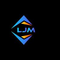 ljm abstraktes Technologie-Logo-Design auf schwarzem Hintergrund. ljm kreative Initialen schreiben Logo-Konzept. vektor