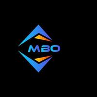 Mbo abstraktes Technologie-Logo-Design auf schwarzem Hintergrund. mbo kreatives Initialen-Brief-Logo-Konzept. vektor