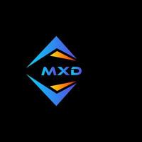 mxd abstrakt teknologi logotyp design på svart bakgrund. mxd kreativ initialer brev logotyp begrepp. vektor