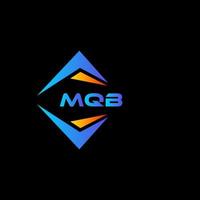 mqb abstrakt teknologi logotyp design på svart bakgrund. mqb kreativ initialer brev logotyp begrepp. vektor