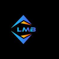 lmb abstraktes Technologie-Logo-Design auf schwarzem Hintergrund. lmb kreative Initialen schreiben Logo-Konzept. vektor