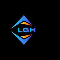 lgh abstraktes Technologie-Logo-Design auf schwarzem Hintergrund. lgh kreatives Initialen-Buchstaben-Logo-Konzept. vektor