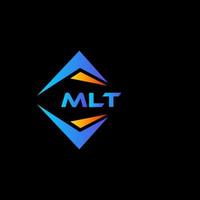 mlt abstraktes Technologie-Logo-Design auf schwarzem Hintergrund. mlt kreative Initialen schreiben Logo-Konzept. vektor