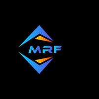 mrf abstrakt teknologi logotyp design på svart bakgrund. mrf kreativ initialer brev logotyp begrepp. vektor
