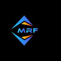 mrf abstraktes Technologie-Logo-Design auf schwarzem Hintergrund. mrf kreative Initialen schreiben Logo-Konzept. vektor