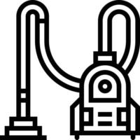 Staubsaugen von elektrischen Geräten - Gliederungssymbol vektor