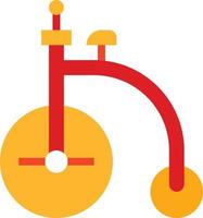 Fahrrad-Fahrzeugshow-Zirkus - flache Ikone vektor
