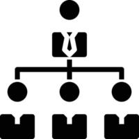 Organisation Zusammenarbeit Teamarbeit Verbindung Partnerschaften - solides Symbol vektor