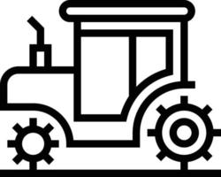 Traktor-Transportwagen - Gliederungssymbol vektor