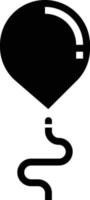 Ballonshow-Zirkus - solides Symbol vektor