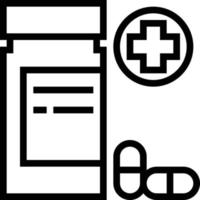 medicin sjukvård medicinsk - översikt ikon vektor