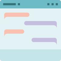 chatt kommunikation social - platt ikon vektor