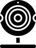 Webcam-Kamerakommunikation – solides Symbol vektor