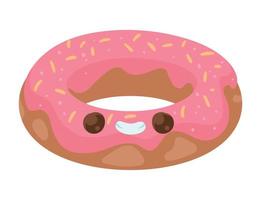 Kawaii süßer Donut vektor