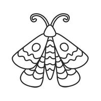 Gekritzel-Schmetterlings-Strichzeichnungen vektor