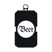 Bier schwarzes Symbol vektor