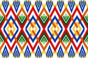färgrik abstrakt, tyg geometrisk etnisk motiv. bakgrund, batik, matta mönster. tapet, gardiner, mattor, och kläder mönster vektor illustration.