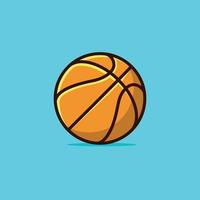 Basketball-Vektor-Illustration. Sport-Logo-Symbol. flache Cartoon-Stil-Vorlage vektor