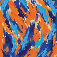 orangefarbener und blauer Hintergrund mit Lagerfeuer wie Formmuster für coole Hintergrund- oder Vektortapeten von Social Media-Vorlagen, texturiert vektor