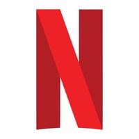 Netflix logotyp på transparent bakgrund vektor