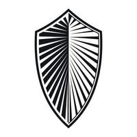 Heraldik-Schild-Symbol einfacher Vektor. mittelalterliches Wappen vektor
