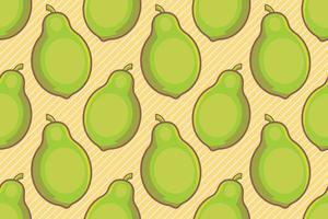 grön papaya frukt sömlös mönster vektor illustration