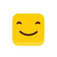 leende emoji ikon vektor